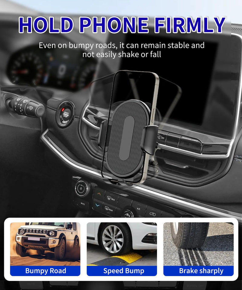 Car Phone Holder for Jeep Compass 2022 2023 2024 2025 Auto Accessories，One Hand Place & Pick，360° Rotation，Hands Free，for 4.7-7 inch Phones