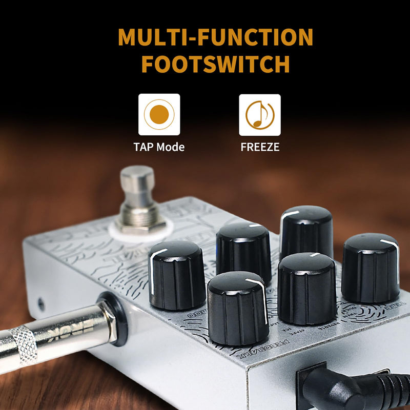 [AUSTRALIA] - EROK Digital Delay Guitar Pedal - 9 Modes (Analog/Reverse/dTAPE/Ice) with TAP Tempo & FREEZE, Max 3000ms Delay | Fits Blues/Rock/Jazz/Post - Rock 