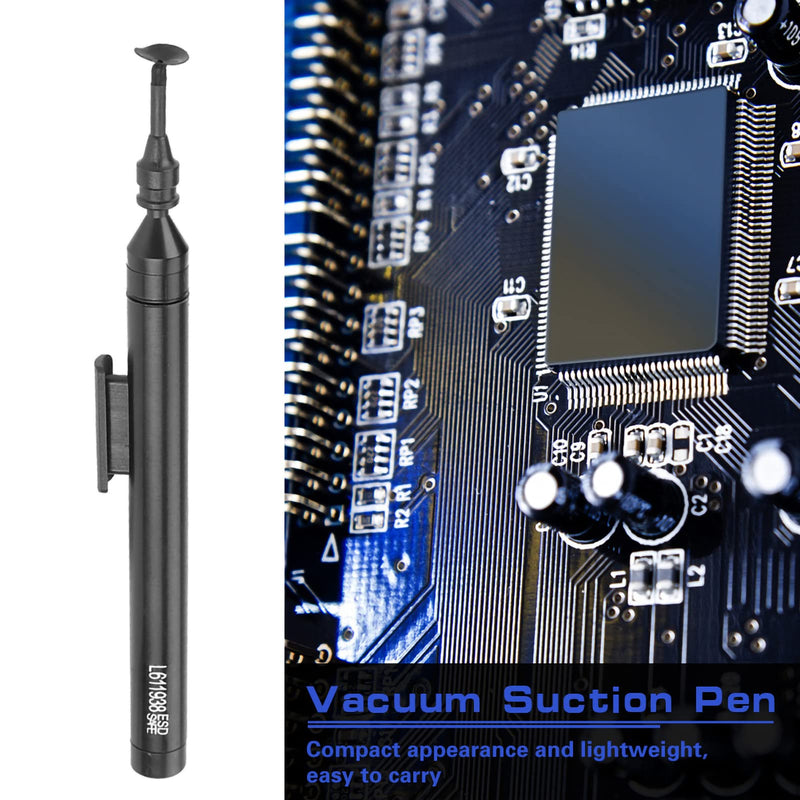 Vacuum Pen Suction Pen L611938 Vacuum Suction Spring with 6 Suction Cups and 2 Suction Tips for IC SMD, Default