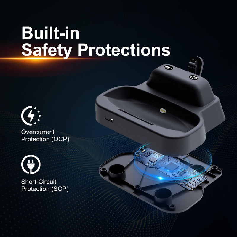 V2 Dual Charging Dock and Organizer for Meta Smart Glasses (Gen 1/2) | Simultaneous Charger Stand for Both Glasses and Case