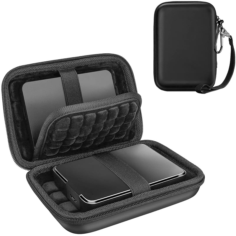 ProCase Hard Drive Case 2.5 Inch Bundle with ProCase Samsung T7 / T7 Touch Portable SSD Carrying Case with Silicone Cover