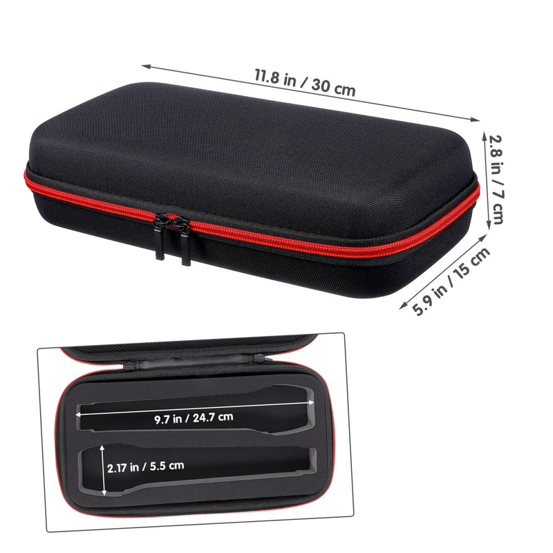 1Pcs Dual Mic Bag Carrying Travel Case Case Hard Pouch Storage Pouch for Travel (Pack of 2) 30x15cm (Pack of 2)