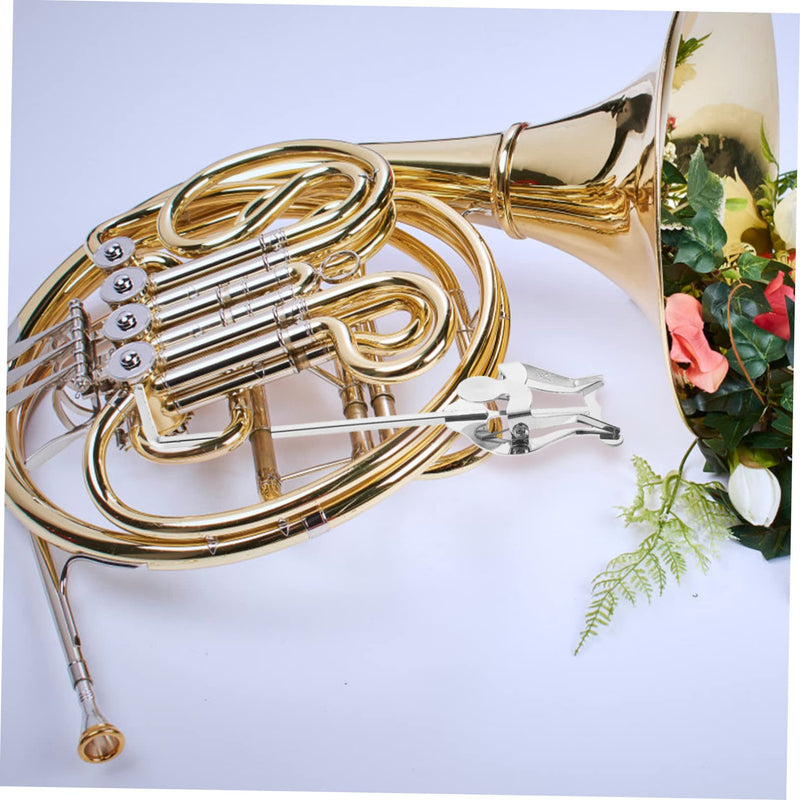 Marching Horn Clip French Horn Accessories Book Holder Stand Western Music Score Clip Sheet Music Clamp- on Holder French Horn Sheet Music Lyre Sheet Music Holder Music Score Clamp