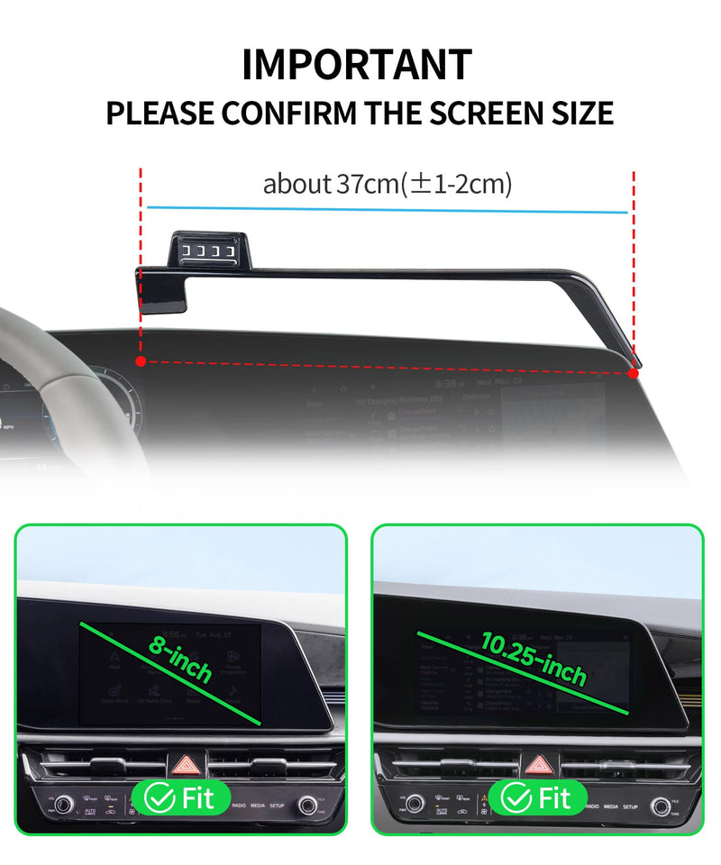 Car Phone Holder for Kia Niro / Niro EV / Hybrid 2023-2026, 8/10.25" Screen | Magsafe Accessories Magnetic Cell Phone Mount Clip Compatible with iPhone, 3D fit Stable Dashboard Navigation Bracket Stand