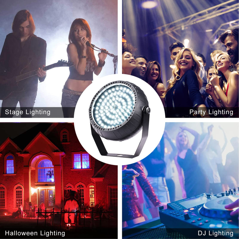 White Strobe Lights Halloween Super Bright 78 LEDs Strobe Light for Parties Sound Activated Mini DJ Strobe Light with Remote Control, Best for Room Stage Party Dance Wedding