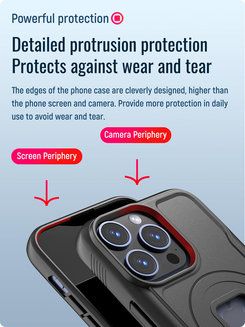 Series Q [ Quad ] Bike Stem Phone Mount + Magnetic Case Compatible with iPhone 15 Pro Max
