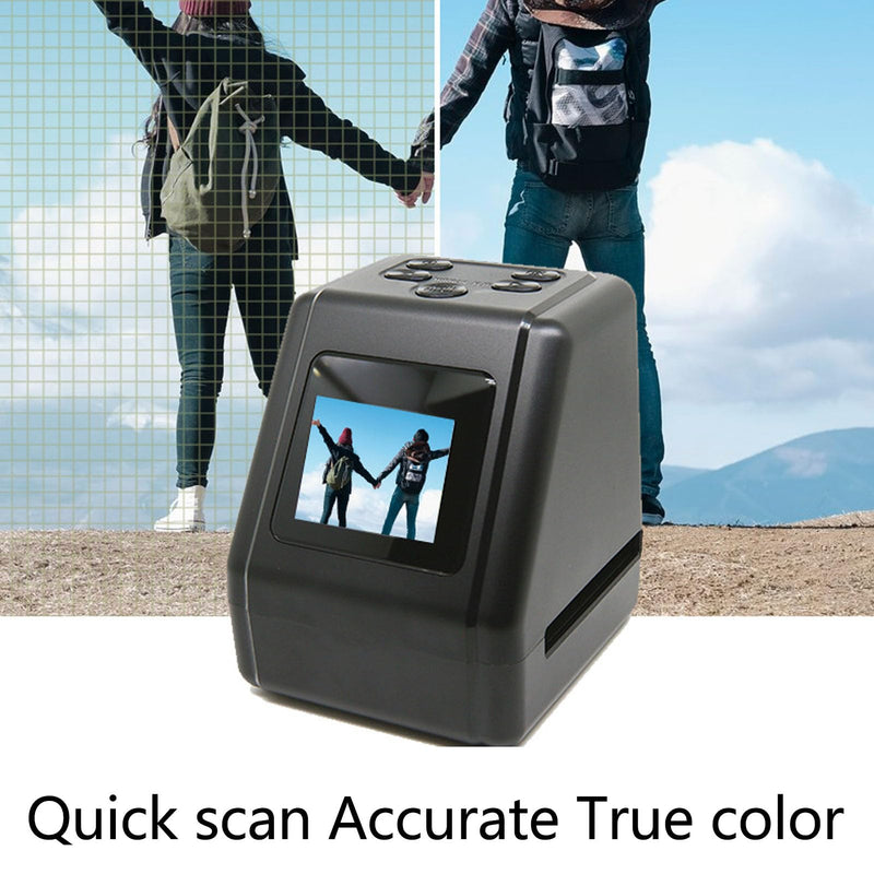Film Scanner 12MP Digital Photo Negative Converter with 2" Screen - Transfers 135 126 110 8mm Slides to JPG for Easy Digitization