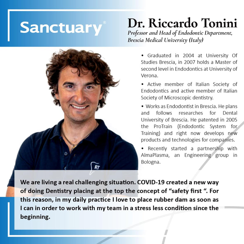 (Made in Malaysia) SANCTUARY Dental Dam Latex 5"X5" (Heavy Gauge) Blue Unscented, 52 Sheets, Powder-Free