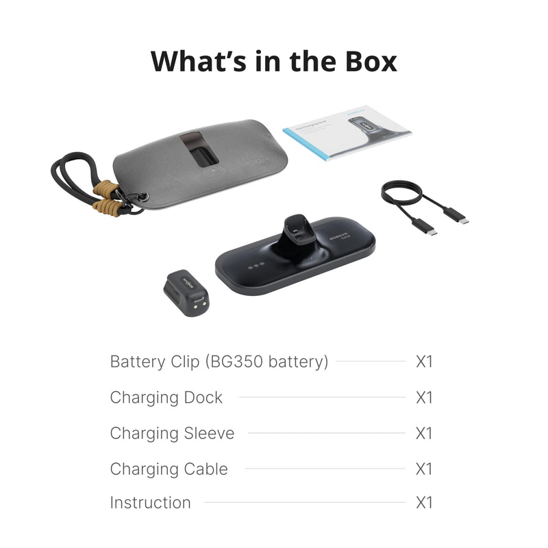 BOBOVR CG2 Charging Dock Accessories,Compatible with Ray-Ban Meta Smart AI Glasses & Oakley Meta HSTN, 3-in-1 Magnetic Charging Station with Portable Battery Clip and Travel Case