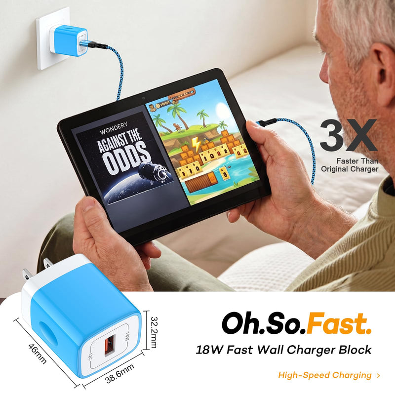 Samsung Charger Tablet Fast Charging Cord for Samsung Galaxy Tablet A11 A11+S11,S10,S9,S8,A9+ A 10.1 A 8.4 Android Tablet 16 Charger Samsung Phone A17 A16 A56 A36 S26 S25 (Include Block+USB C Cable)