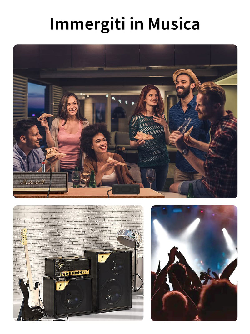 Instrument Cable,【6.6ft/ 2m-2pack】 6.35mm Male to Male 1/4 inch to 1/4 inch Audio Cable, Fish Wire Braided TRS Cable, for Guitar Cable, Bass, Keyboard, Mixer, Amplifier, Equalizer, Speaker. 6.6Ft/2M-2Pack