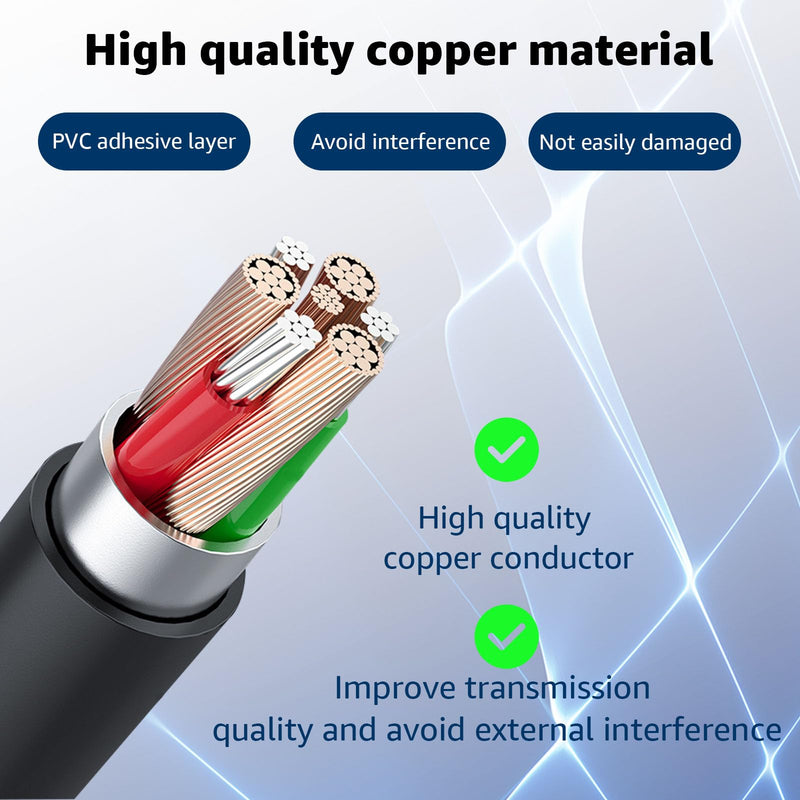 3.3Ft Radar Detector Cable - USB to RJ11 Plug Cable for Escort Radenso XP Uniden Beltronics Cobra Whistler - Premium Replacement Power Cord for Radar Detectors - Durable USB to RJ11 Connection 3.3ft