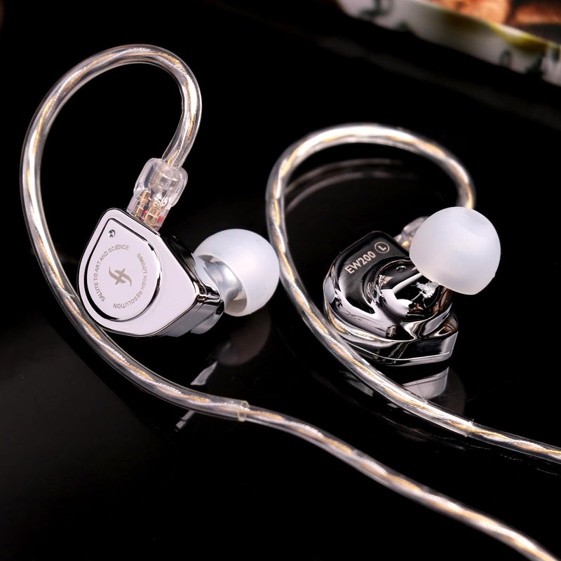 Linsoul SIMGOT EW200 in Ear Earphones + Tripowin Zonie Cable (2pin-0.78mm, 3.5mm, Grey)