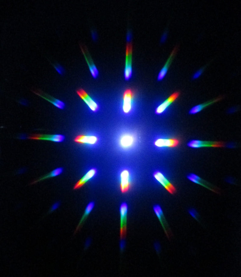 Fireworks Diffraction Prism Glasses - Trippy Tie Dye and Rave Waves Frame Designs - 50 Paper Glasses Total - See Rainbow Bursts of Color From Prismatic Lenses