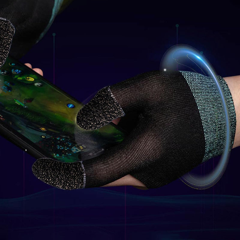 Gloves, Ultra-Thin Mobile Gaming Gloves，Anti-Sweat Mobile Finger Sleeve Breathable for High-Ranking Players Mobile Game Streamer