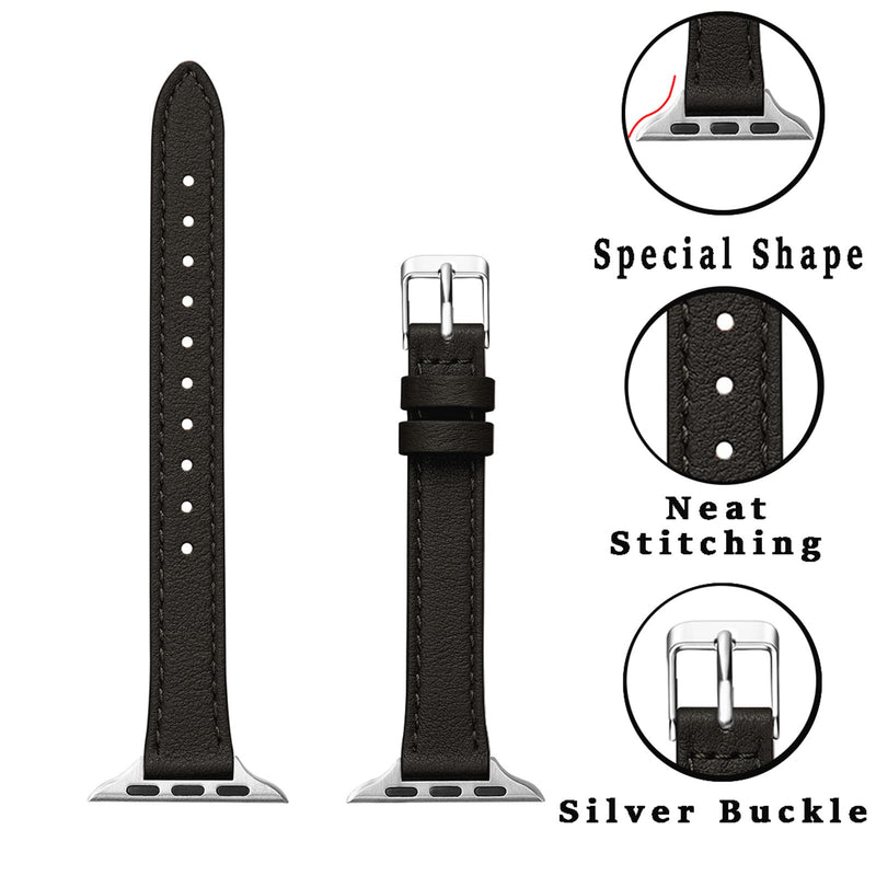 Bundle of the Metal and Leather Apple Watch Replacement Band