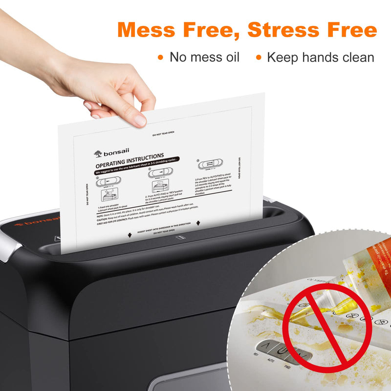 Bonsaii Paper Shredder Lubricant Sheets, 24-Pack (8.4 x 5.9 inch/Piece) 24 PACK