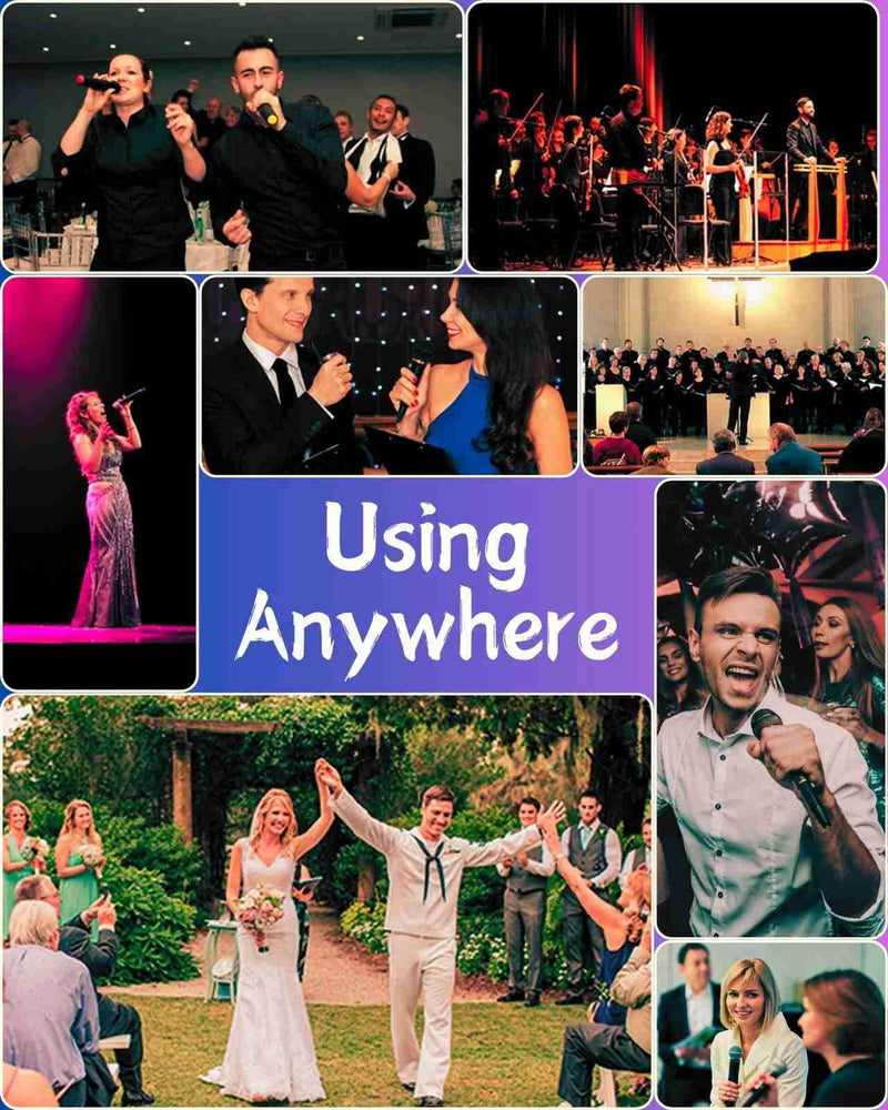 [AUSTRALIA] - Bling Wireless Microphone Decorate for Universal Handheld and Beta58 SM58 Beta87 PG58, Eyes Catching for Event (Mic NOT Included) Multi Crystal 