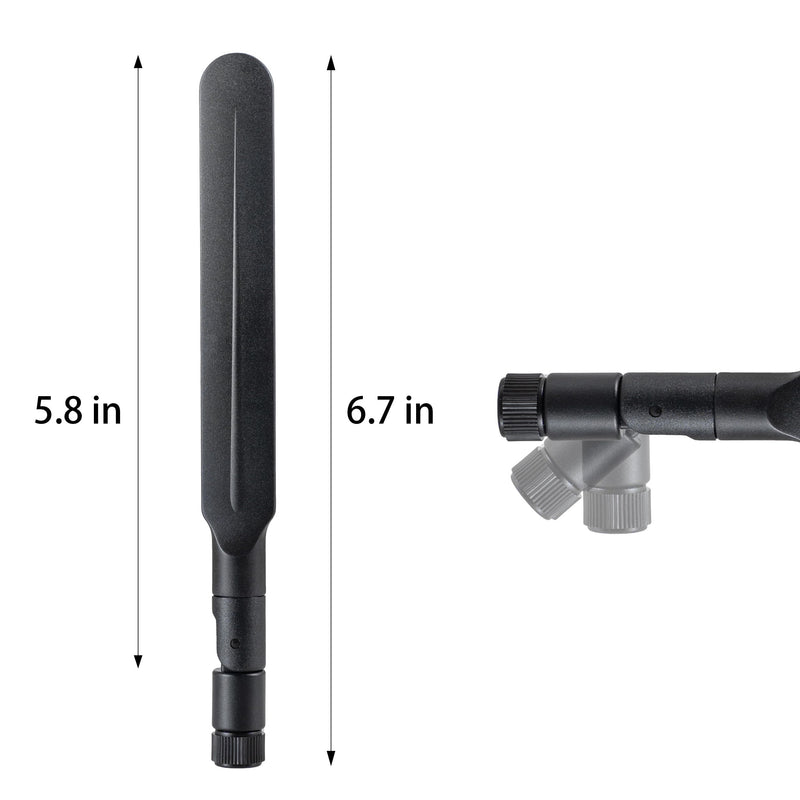 WiFi 6 6E Tri-Band 2.4GHz/5GHz/6E Omnidirectional Antenna for PC Desktop Computer Motherboard WiFi Router, 2 Pack