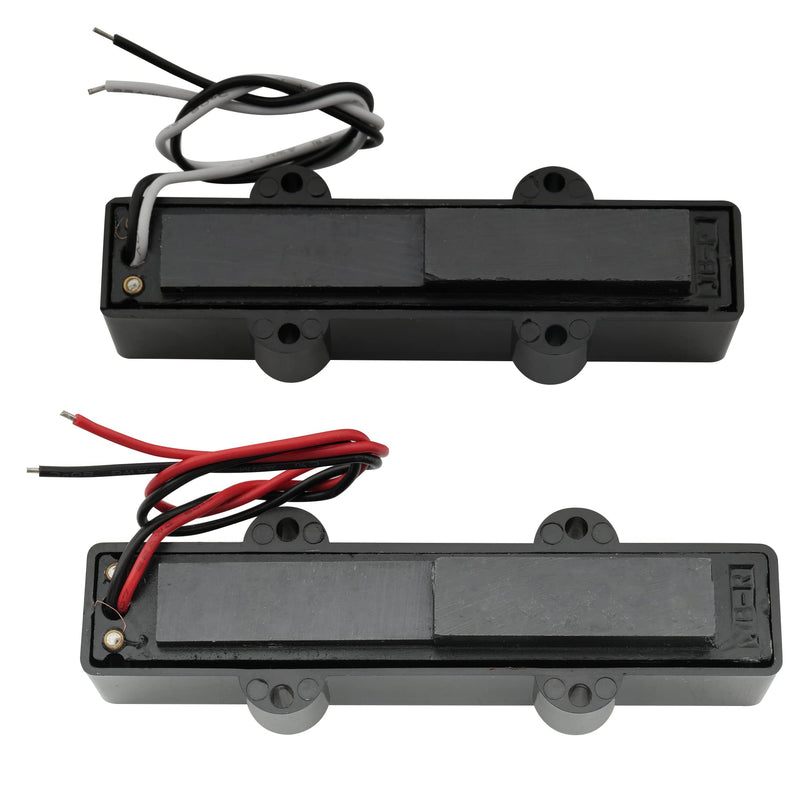 Wilkinson WOJB Vari Gauss Ceramic 4-String Jazz Bass Pickups Set for JB Style Electric Bass, Black