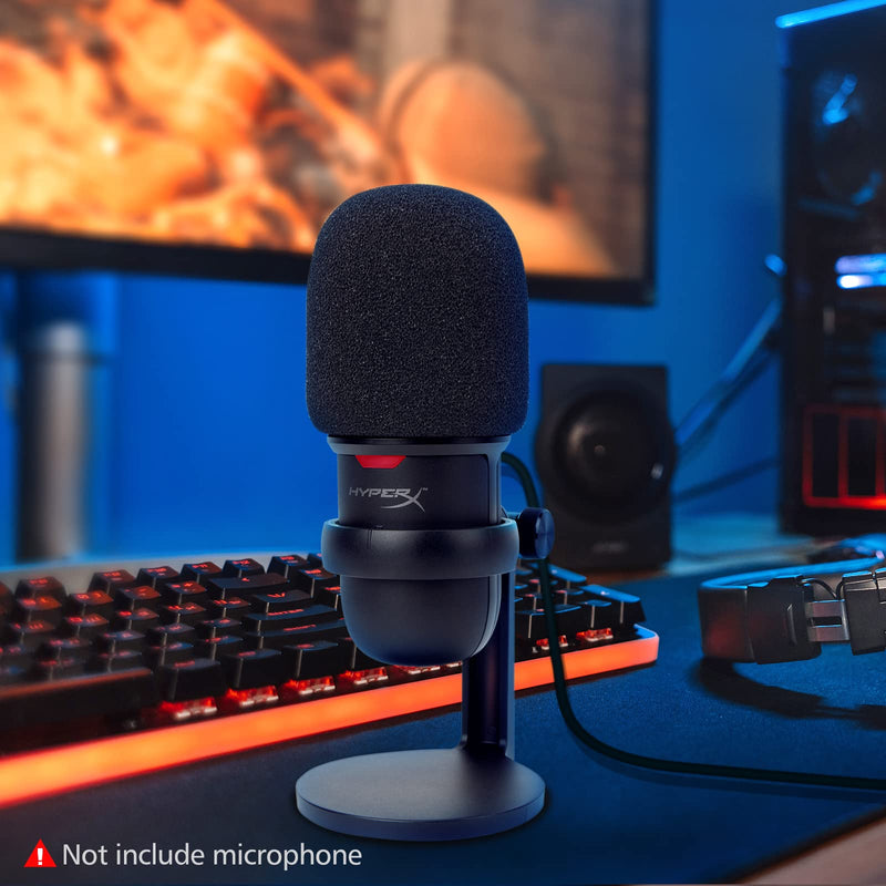 SoloCast Microphone Pop Filter Windscreen - Noise Reduction Gaming Mic Foam Covers, Mic Foam Cover Pop Filter Compatible with HyperX SoloCast White by SUNMON HyperX SoloCast Mic Cover