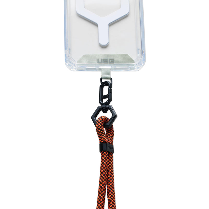 URBAN ARMOR GEAR UAG Crossbody Phone Lanyard, 10mm/7mm Adjustable Paracord Body Strap Civilian 7mm Rust/Black