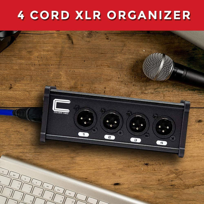 COLUBER CABLE XLR Snake 4 Channel Audio Over Ethernet - DMX Snake XLR Over Ethernet RJ45 Audio Snakes Pair Male and Female Box