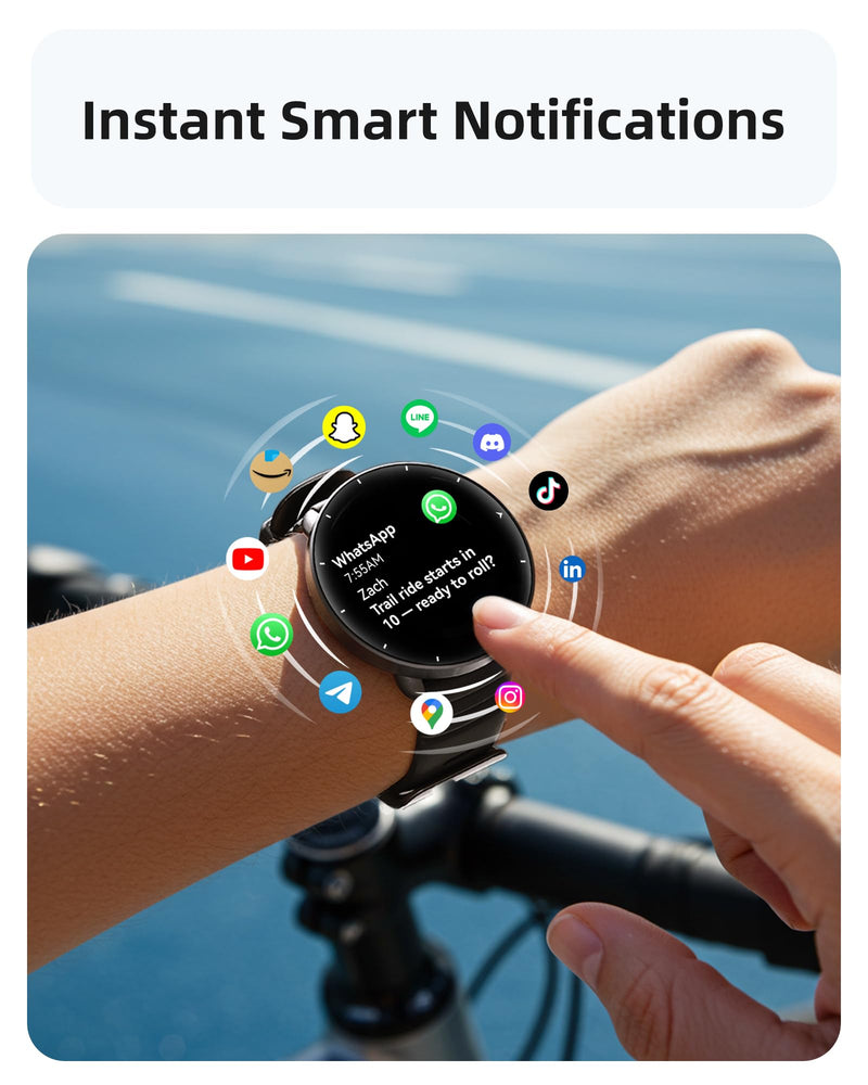 Parsonver Swimming Smart Watch, 5ATM Waterproof Watch for Pool & Open Water | AI Swim Analysis, Built-in GPS & Compass, AMOLED Screen Fitness Trackers 100+ Sports Modes, Heart Rate & Sleep Monitor, Black