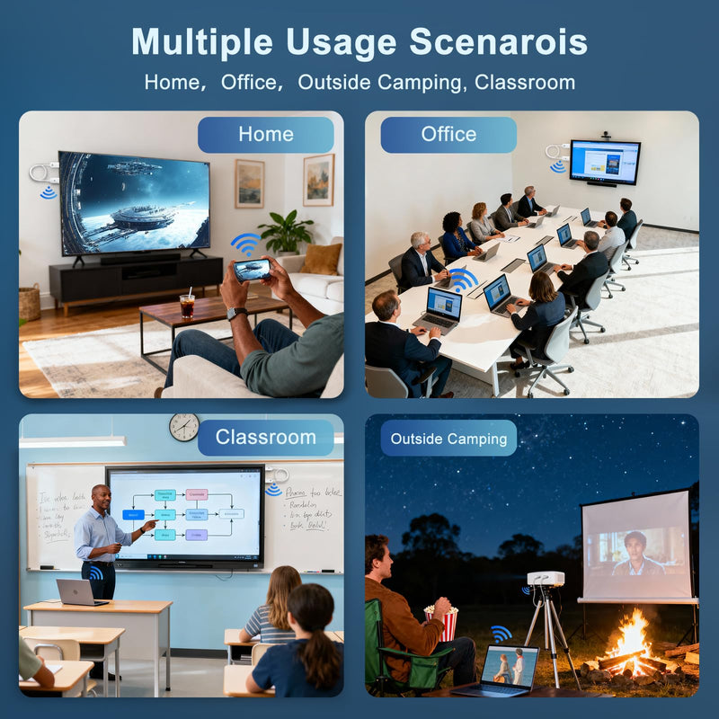 [AUSTRALIA] - Wireless HDMI Display Adapter for iPhone, Stream Video/Audio/Files from iPhone,iPad,Android,Tablet,Laptop,MacBook to TV/Monitor/Projector, HDMI to USB C Screen Mirroring Cable Support Airplay Miracast 