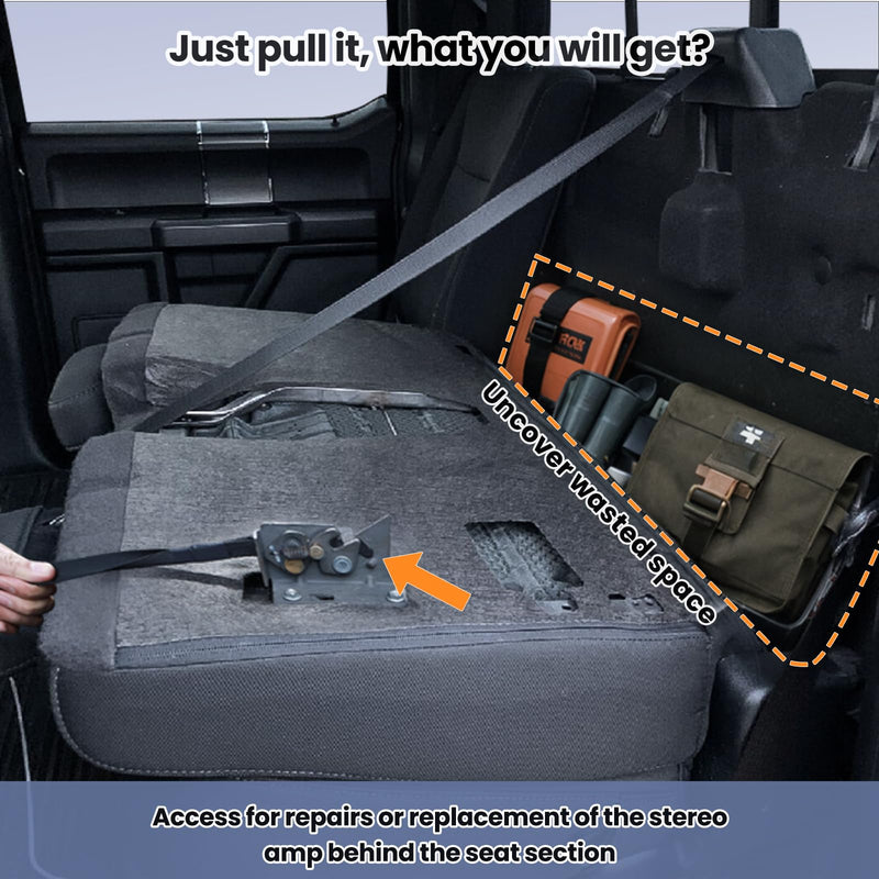 Kaishengyuan Magnetic Vent Phone Mount & Rear Seat Quick Release with Elastic Rope Compatible with 2015-2020 Ford F-150, 2017-2021 Super Duty & 2018-2021 Expedition