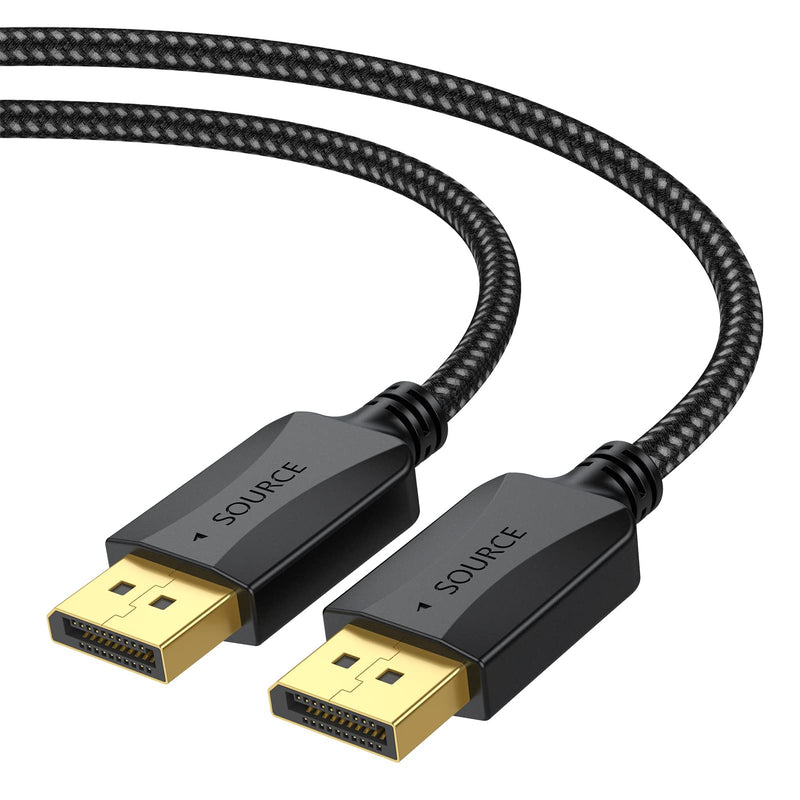 DisplayPort to DisplayPort Cable 1.5 FT 10-Pack, 4K, 2k@165Hz/ 144Hz | Thin Male to Male DP Display Port Cable Adapter for Computer, Docking Station, Monitor and More DisplayPort Cable 1.5 Feet
