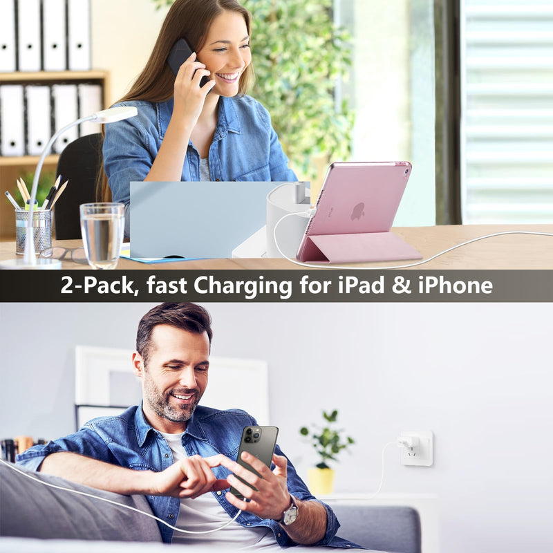 i Phone 15 Charger Fast Charging, iPad Charger 10 FT Long USB C to C Charging Cable Cord with 20W iPhone Fast Charger Block for iPhone 15/15 pro/15 pro max/15 Plus, iPad Pro11/12.9/air 5/4, Samsung white 10FT