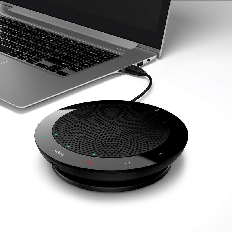 [AUSTRALIA] - Jabra 7410-209 Model Speak 410 USB Speakerphone, Plug and Play Solution, Works with All PCs, Outstanding Sound Quality, Full Compatibility with UC Systems & VoIP Clients, LED Indicators 