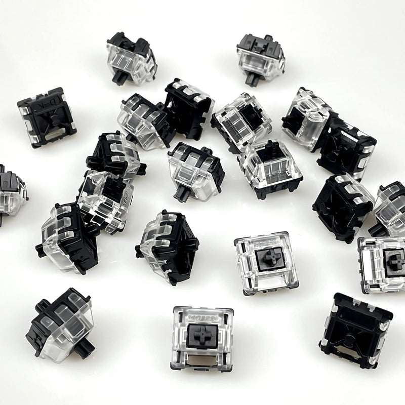 36PCS Gateron Black Ks-15 RGB Optical Switches for All Optical Switches Mechanical Keyboard SK61 SK64 (Optical Black) 35pcs