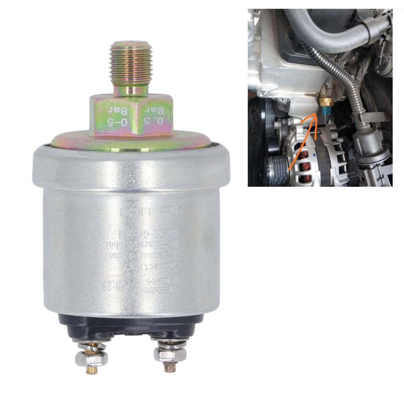 Oil Pressure Sensor, Fuel Pressure Sensor M10 x 1 Male Thread For Control (0-5bar) 0-5bar