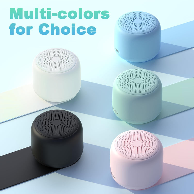Bobtot Portable Bluetooth Speakers with Strap Easy to Carry, Wireless IPX5 Waterproof Mini Speaker with Loud Stereo Sound, 20 Hours Playtime, Rechargeable Battery, Built-in Microphone, Pink