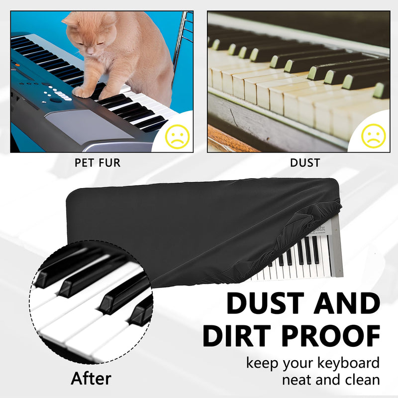 61 keys synthesizer dust cover, compatible with KORG opsix SE Platinum, KORG wavestate SE,Premium Chinlon Anti-scratch and dustproof, Soft Touch & Fitted design