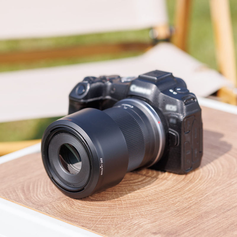 JJC Lens Hood for Canon RF-S 55-210mm F5-7.1 is STM on R50 R100, Reversible Lens Shade Replace Canon ET-60B Lens Hood, Compatible with 55mm Filters and Lens Cap Replace ET-60B