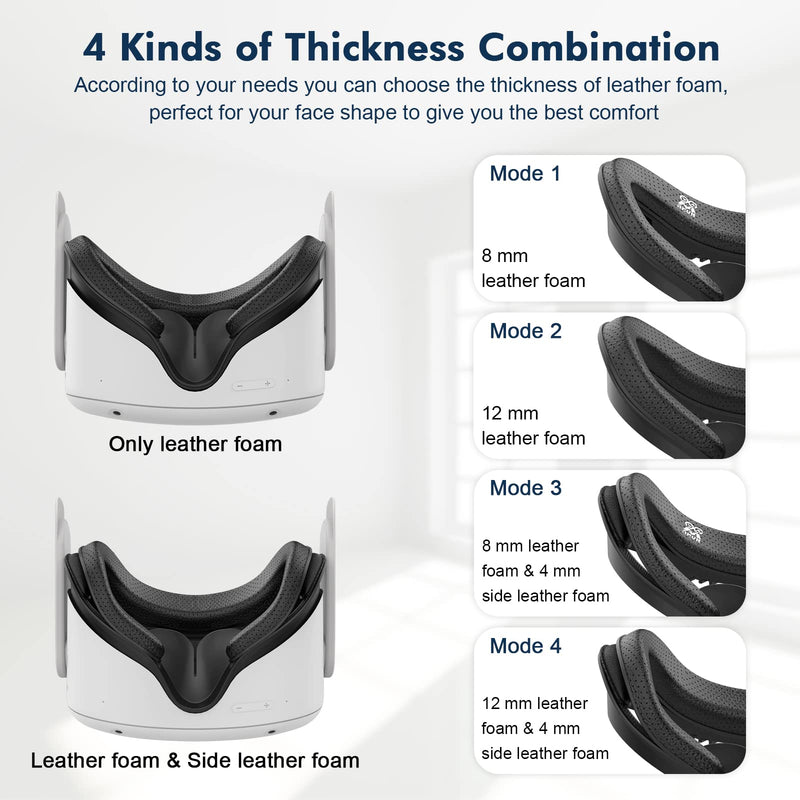 AMVR Lens Protector Cover Compatible with Quest 2 & Face Pad Compatible with Quest 2 Accessories