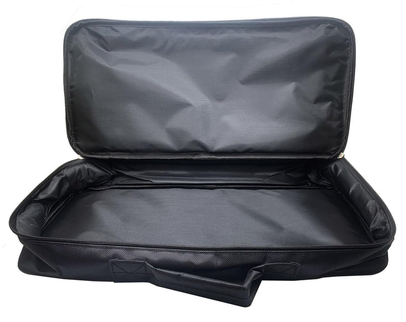 Portable Gig Bag Effect Pedalboard Carry Bag 18 x 9 x 3 Inch for Small Guitar Effects Pedal Board Black