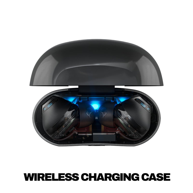 Skullcandy Rail ANC Active Noise Cancelling Wireless Earbuds - True Black | In-Ear, Bluetooth Headphones, Noise Cancellation, 38 Hours Battery, Microphone for iPhone Android, Customizable Sound