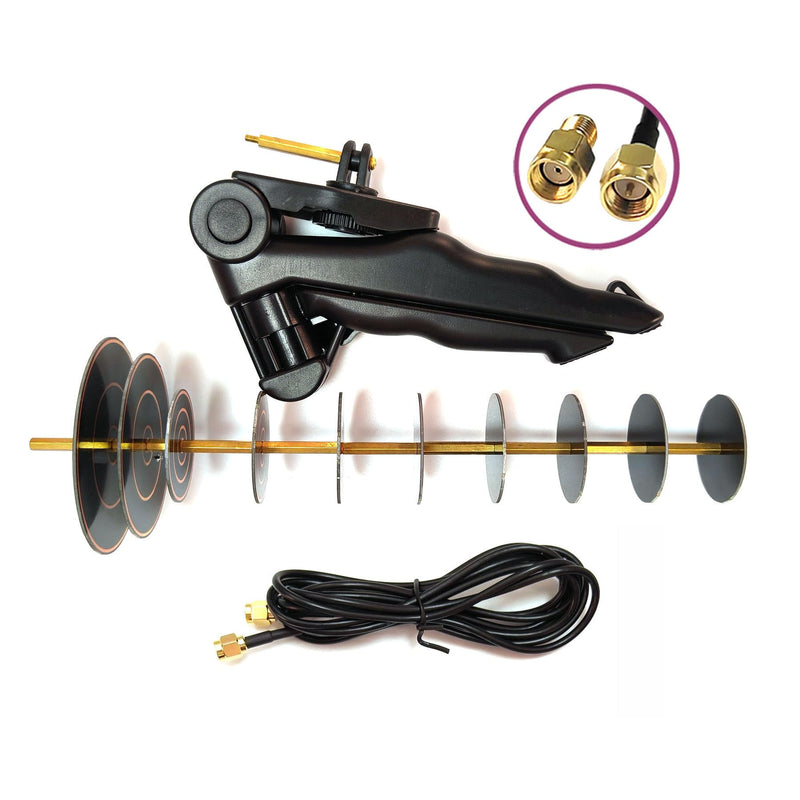 16dBi 2.4GHz High-Gain WiFi Directional Yagi Antenna Suitable for Drones USB Wireless adapters SMA routers and Cameras for Long Distance Signal Reception or Transmission