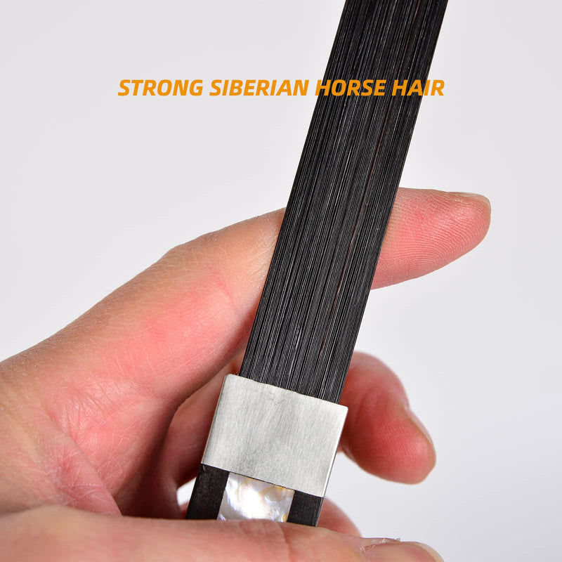 WinsterBow France Style Double Bass Bow New Black Horse Hair (France Double Bass Bow 4/4) France Double Bass Bow 4/4