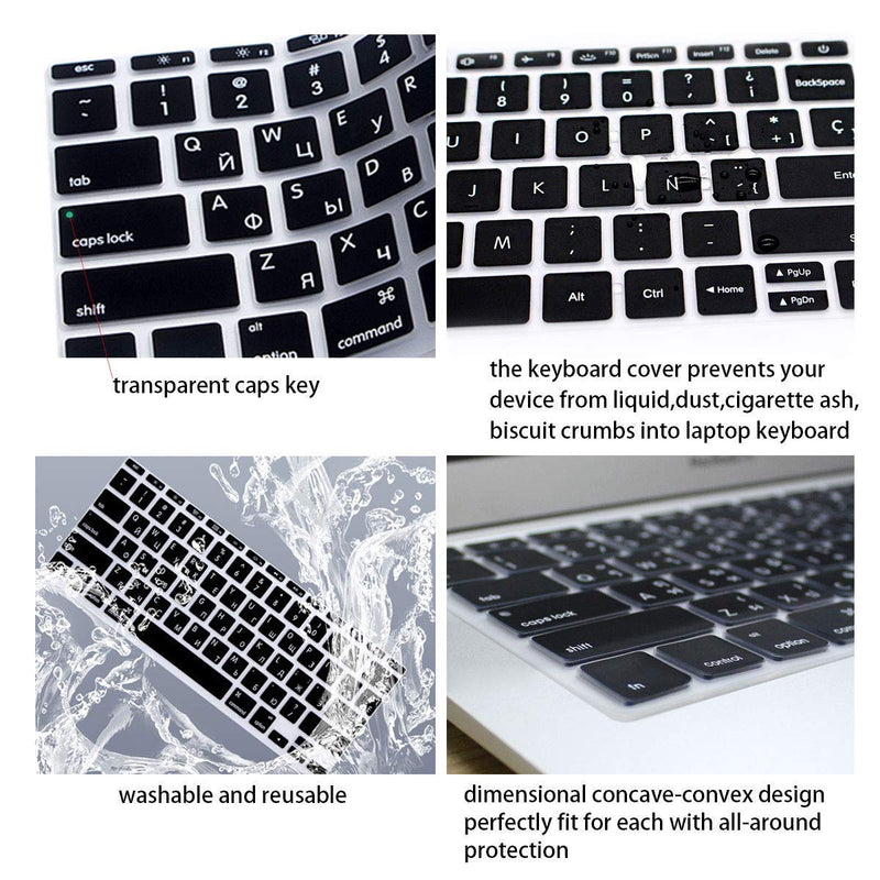 WYGCH Ultra Thin Silicone Full Size Wireless Numeric Keyboard Cover Skin for Mac 2017 Latest Magic Keyboard with Numeric Keypad MQ052LL/A A1843 US Layout,Ombre Red Ombre Red