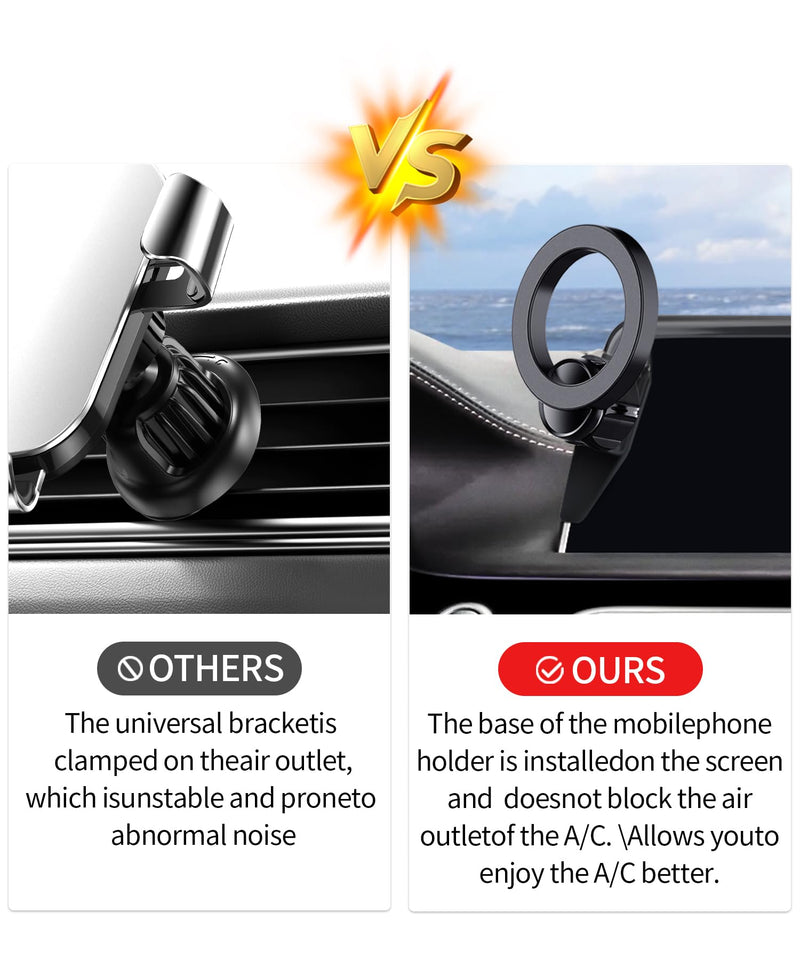 Car Phone Holder for BMW 7 Series 2016-2022, 10.25/10.3"Screen Magsafe Clip | Magnetic Accessories Cell Phone Mount Clip Compatible with iPhone, 3D fit Stable Dashboard Navigation Bracket Cradle Stand for 2016-2022 BMW 7 Series (10.25/10.3 inch only)