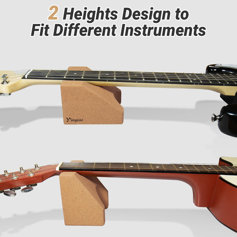 [AUSTRALIA] - Guitar Neck Rest, Natural Cork Guitar Neck Support Pillow Cradle Holder, String Instrument Luthier Tool for String Changing, Repair, Cleaning, Guitar Workstation, Guitar Accessories 