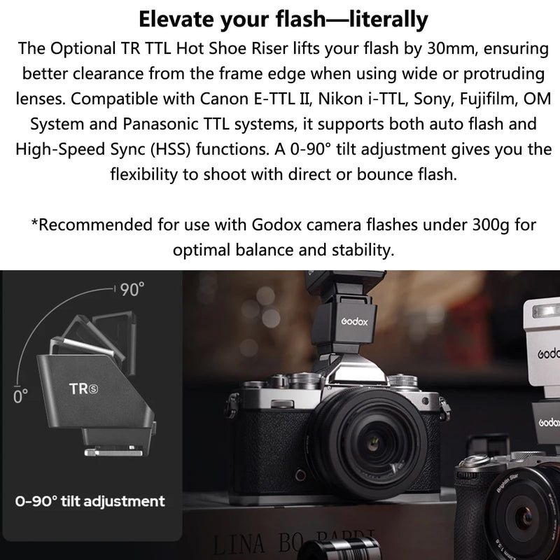 Godox iT20 S IT20S TTL Auto Mini Flash for Sony ZV-1 / ZV-E10 / ZV-1 II TTL/Manual Modes with USB-C Rechargeable 300mAh Battery,1.5s Recycle,Hot Shoe Triggering for Sony A7C A6400 A6000 (Silver)