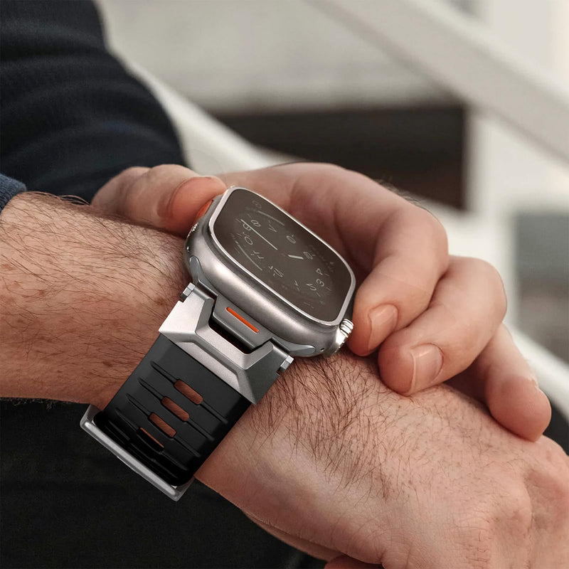 Bandletic FKM Band and Nylon Strap Compatible with Apple Watch