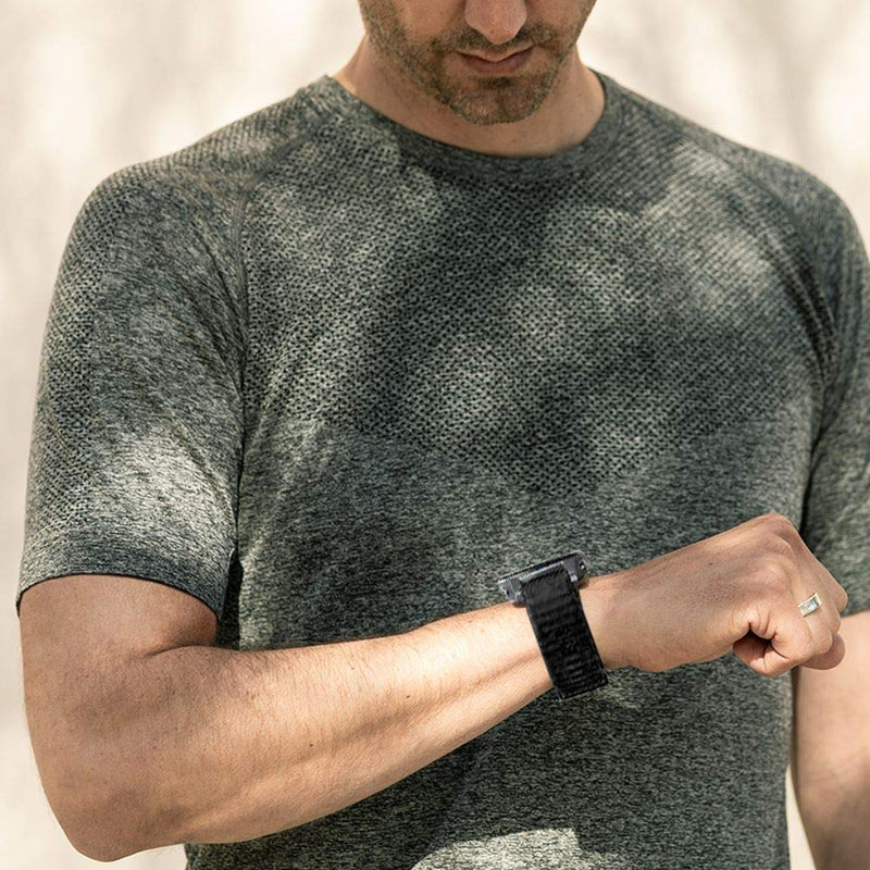 Quick Easy Fit Watch Band for Garmin Fenix 6X Pro/Sapphire,26mm Soft Non-allergenic Silicone Sport Waterproof Wristband Strap for Garmin Fenix 5X/5X Plus,Fenix 3,Quatix 3,Tactix Bravo(Black)