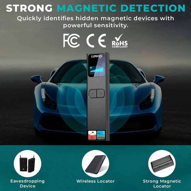 Hidden Camera Detectors -2026- Hidden Bug and Camera Detector & Spy Camera Finder, GPS Tracker Detector, RF Detector & Bug Detector (Laser + LCD Screen) for Travel, Home & Office Security 5 Mode – Laser + LCD